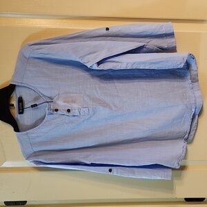 WULFUL HENLEY SHIRT LOOSE FIT LONG SLEEVE CASUAL T-SHIRT